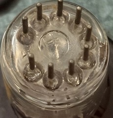 2C51 396A Western Electric 1949 3 Flat Black Plates Square Balanced Triodes Tube