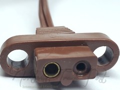 6ft Polarized 2-Pin Power Cord with Ears for Vintage Solid State TV Stereo Radio