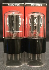 RCA 6SN7 GTB TUBE 1950s TOUGH DOGS 2 HOLE BLACK LADDER PLATES MATCHING SET