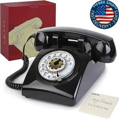 Teléfono fijo giratorio retro Teléfono vintage de los años 60 Teléfonos. neuvo.