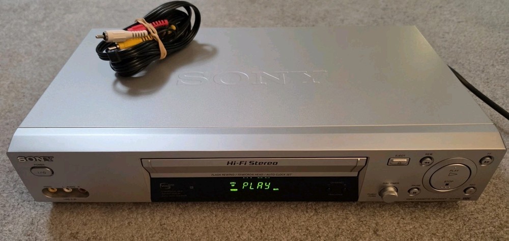 Sony SLV-N88 VHS VCR Player Tested Working 4-Head Hi-Fi Stereo No Remote