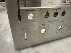 PIONEER SX-1250 PARTS OR REPAIR Faceplate No Glass Bent See Imagines Description