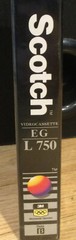 NOS sealed blank Betamax video tape Scotch EG L 750 beta