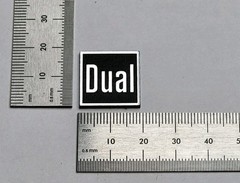 Dual Turntable Badge Logo Emblem For Dust Cover or Plinth – Silver