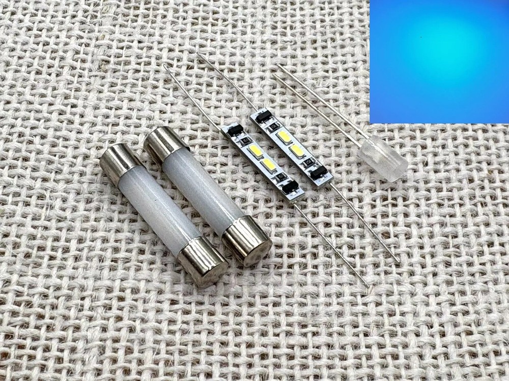 TEAC A-6100 A-6300 replacement LED meter lamps lights bulbs kit set upgrade BLUE
