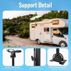 Starlink Gen 3 Mount, Heavy Duty Wall/Roof Mounting Bracket Kit, Adjustable Stan