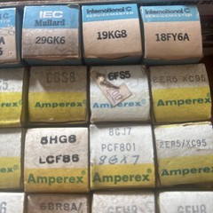 Lot/27 Amperex Mullard NOS Tubes 6BZ6/4EH7/UF89/6BC8/6GH8A/6FV6/8GX7/6LX8 Etc..