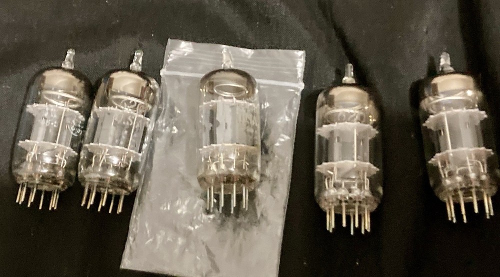 5 Vintage GE 5-Star Tubes (1) 5751 (4) 6201/12AX7 & 12AT7-WA matched pairs