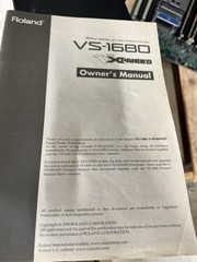 ROLAND VS-1680 24BIT DIGITAL STUDIO WORKSTATION MANUALS