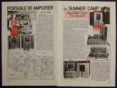 20 watt Amplifier Tube 1941 How-To build PLANS Portable PA