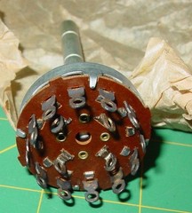 2 Vintage Tube Radio TV Technicians Mallory Volume Control Rotary Switches Lot
