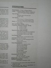 TEAC W-525R Owner’s Manual & Specifications Double Auto Reverse Cassette Deck
