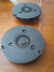 Genuine Philips AD 0140 T8 Dome Tweeter Pair Vintage Hi‑Fi 8 Ohm Rare Audio Driv