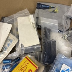 Large Lot of VTG Electronic Parts Meters, Pots, ICs, Transistors, Motorola