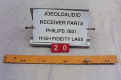 Philips 7831 Receiver Tuning Meter Lamp Mounting Panel. New Lamp Installed.