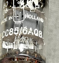 (1) Amperex / Bugle Boy ECC85 / 6AQ8 Dual Triode Tube – Heerlen, Netherlands NOS
