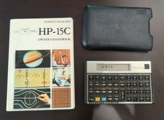 Vintage Hewlett-Packard HP 15C Scientific Calculator W/Case & Manual TESTED