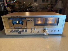Vintage Silver Zenith MC-9070 Cassette Deck VU Meters High Fidelity SERVICED 🔥
