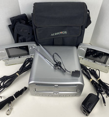 RARE Audiovox VBP3000 Video in a Bag Dual 5″ Screens + Extra Screen Bag Antenna
