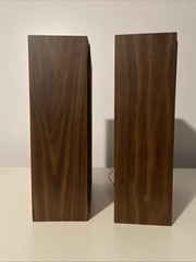 Vintage Panasonic Stereo Speakers Pair Wood Cabinet Working