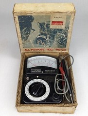 Vintage Audiotex All Purpose Test Pocket Meter 30-240 w/ Probes Japan – Untested