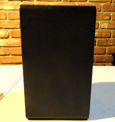 8″TALL Realistic Minimus 7 Black 40W Bookshelf Speakers Pair In OG 40-2030C