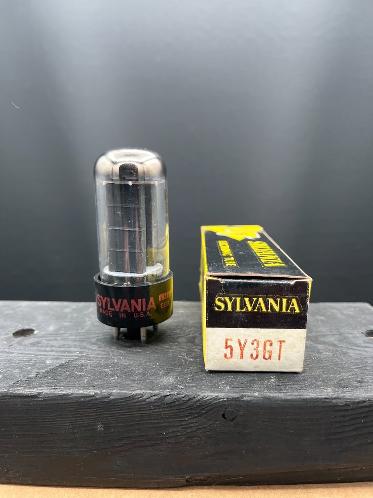 Sylvania NOS/NIB 5Y3GT vacuum tube tested & guaranteed free shipping