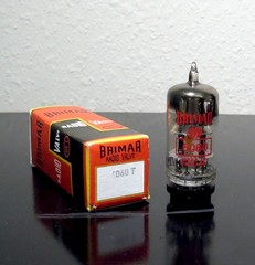 ULTRA RARE BRIMAR 6060/12at7/6201 tube 1950s – Test NOS