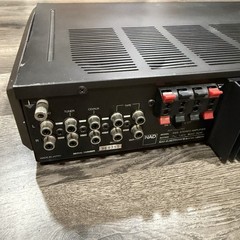 NAD 3125 Stereo Amplifier Vintage LEFT CHANNEL BROKE ( DAMAGED CASE )