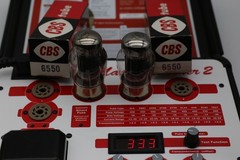 CBS Hi-Fi Matched 6550 Power Tubes – Original CBS Boxes Triple getter match code
