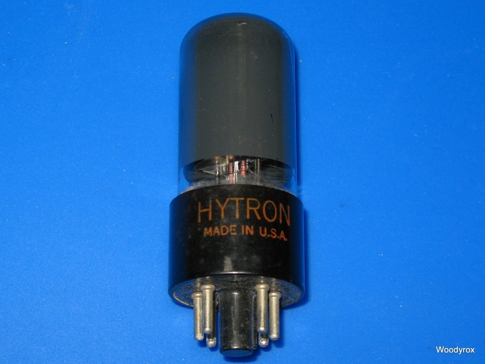 Vintage USA Hytron 6v6GT Vacuum Tube Grey Glass, Tests EXCELLENT 3600 mho, 130%