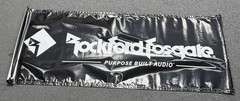 Vintage Rockford Fosgate Dealership Banner