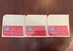 3x NEW Sealed Sony SLH-7-550 Reel to Reel Tape 7″ 1800ft Ultra Low Noise Japan