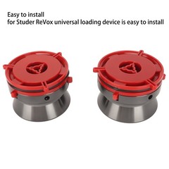 1 Pair NAB Hub Adapters Professional Polished Aluminum Reel To Reel Tape Opener