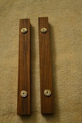 Pioneer RT-707 Side Rails, Solid Black Walnut fits RT-701 too Cheeks Beautiful