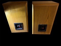 VINTAGE Infinity RS 225 Bookshelf Speakers Light Oak