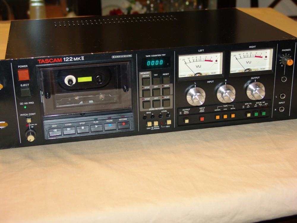 Tascam 122 MKII MK2 with NEW CAPSTAN MOTOR & others parts new,6 months Warranty