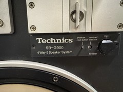 Vintage 1981 Technics SB-G900 Speakers With Redone Covers Tested 300 Watts 8 Ohm