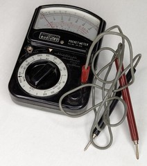 Vintage Audiotex All Purpose Test Pocket Meter 30-240 w/ Probes Japan – Untested