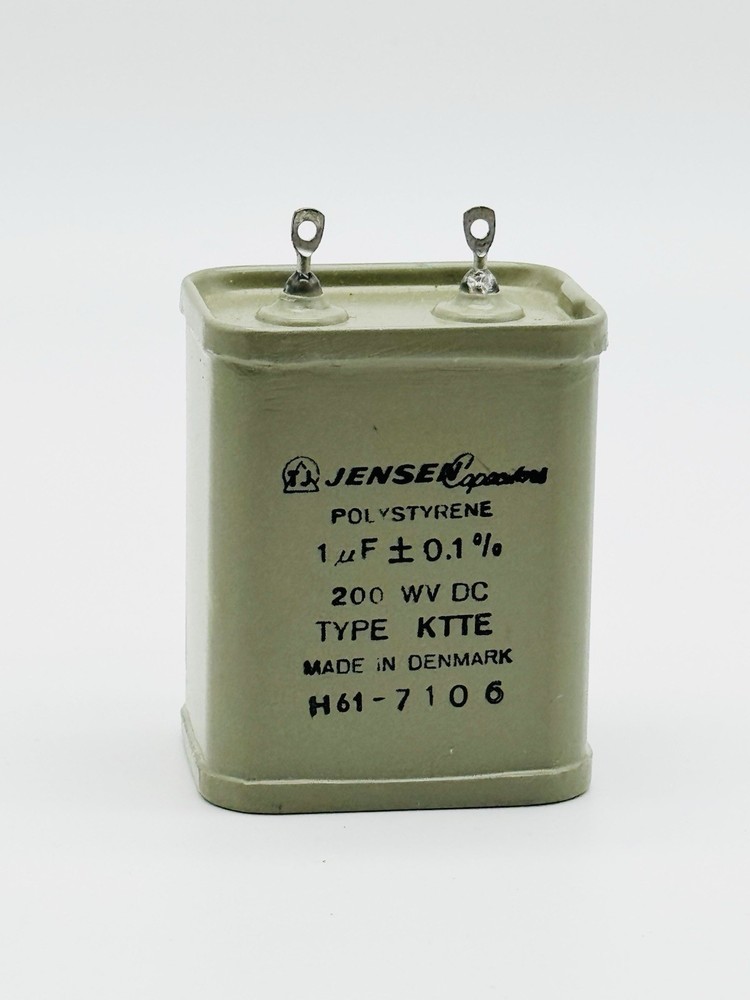 Jensen No. 8502 1.5UF 380-570V Type CA Paper Capacitor Made in Denmark Tested
