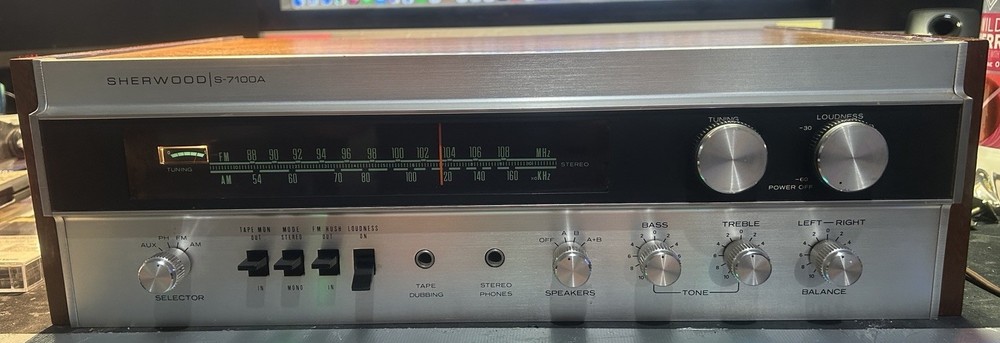 Sherwood S-7100A AM/FM Stereo Receiver – Tested – READ DESCRIPTION