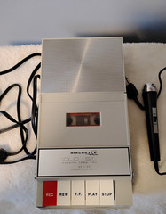 Vintage AirCastle Solid State Cassette Tape Recorder AC DC Working Condition
