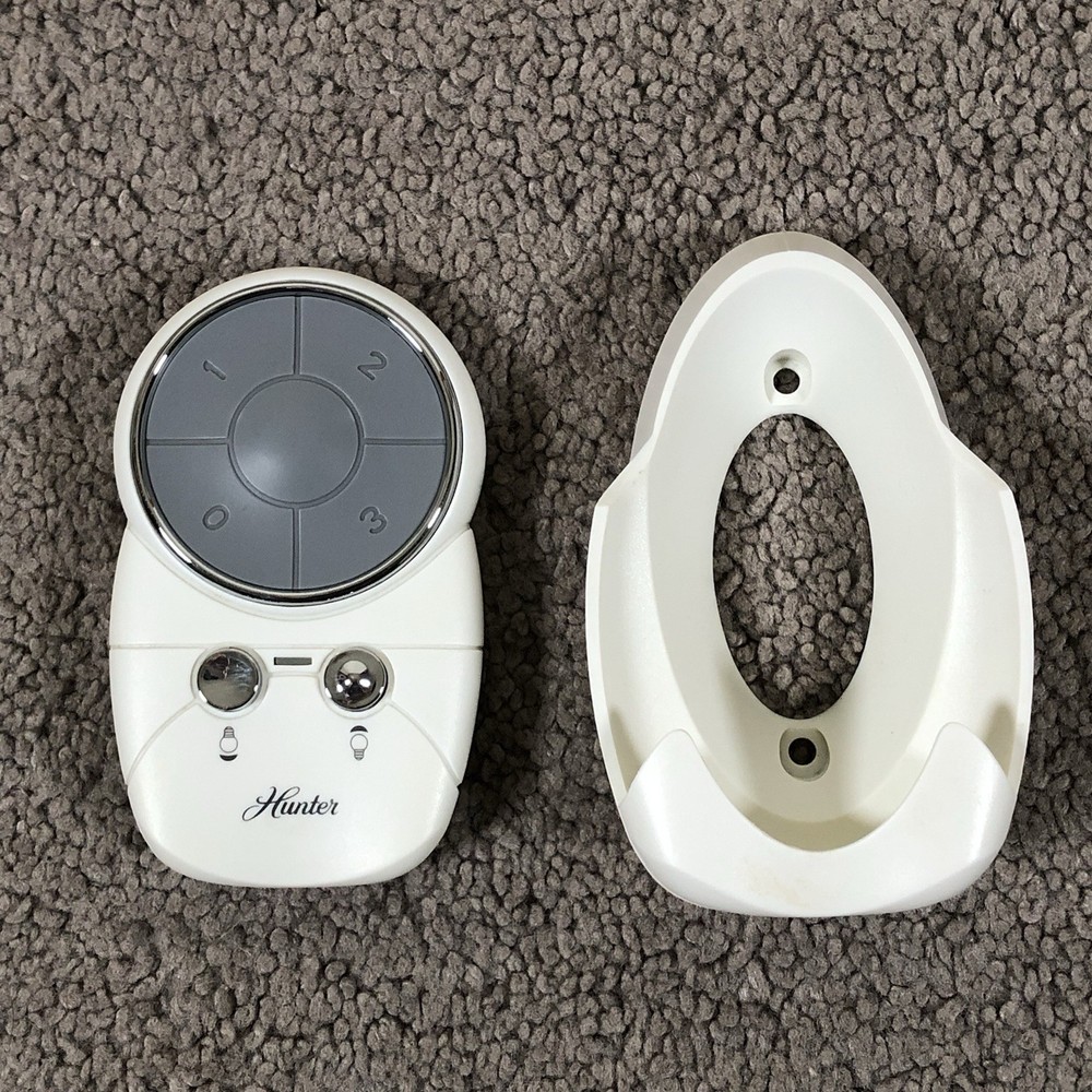 Hunter Original OEM Ceiling Fan White Remote Control G0878-01 350MHz With Mount