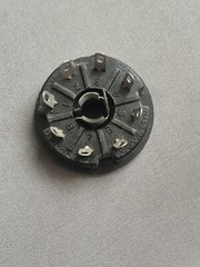 AMPHENOL Loctal Tube Socket & Clip Black Bakelite for 7N7 8 Pin Quan. Available