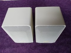 PAIR Realistic Tandy Minimus 7 Optimus Pro 7AV 40-2059 Die Cast Metal White PAIR