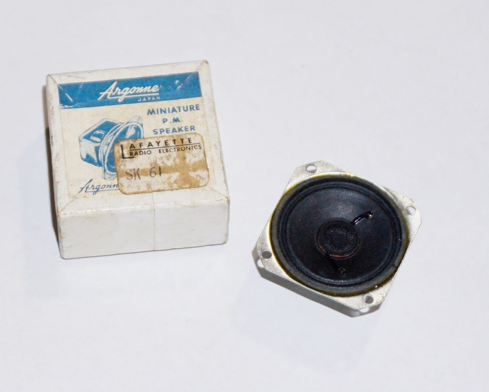 Argonne P.M. AR-95 Miniature Speaker. 1 1/2″, 10 Ohms, 0.05W
