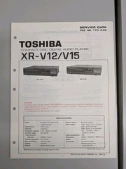 Toshiba XR-v12/V15 Compact Disc Digital Audio Player Service Data D-5484