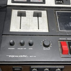 Realistic SCT-14 Stereo Cassette Tape Deck Vintage Parts Repair Powers On 14-848