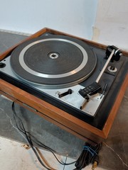 Dual 1226 & 1246 Automatic Turntable Parts Lot w/ United Audio Cabinet Tonebar