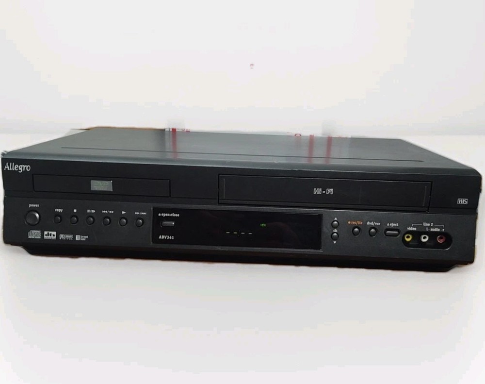 📼 Allegro ABV341 VCR/DVD Player Combo *No Remote* TESTED – Please READ